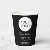 Hinzufügen eines Logos mit benutzerdefinierter Wer Pappbecher (Rückseite)