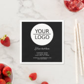 Hinzufügen eines Logos mit benutzerdefinierter Wer Serviette (Beispiel)