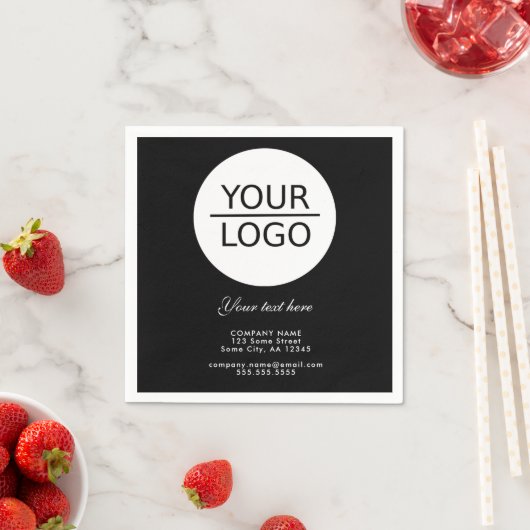 Hinzufügen eines Logos mit benutzerdefinierter Wer Serviette (Beispiel)