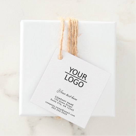 Hinzufügen eines Logos mit dem Werbeaktion "Benutz Geschenkanhänger (Beispiel)