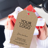 Hinzufügen eines Logos mit dem Werbeaktion "Benutz Geschenkanhänger