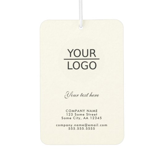 Hinzufügen eines Logos mit einer benutzerdefiniert Autolufterfrischer (Vorderseite)