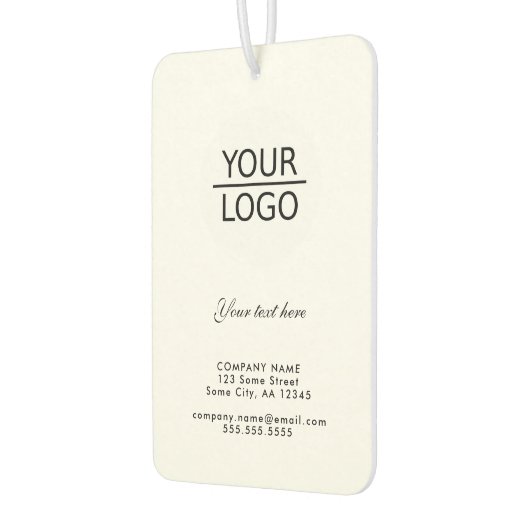 Hinzufügen eines Logos mit einer benutzerdefiniert Autolufterfrischer (Links)