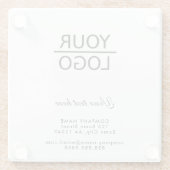 Hinzufügen eines Logos mit einer benutzerdefiniert Glasuntersetzer (Rückseite)