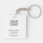 Hinzufügen eines Logos mit einer benutzerdefiniert Schlüsselanhänger (Rückseite)