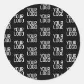 Hinzufügen eines Musters für wiederholte Logowiede Runder Aufkleber (Vorderseite)