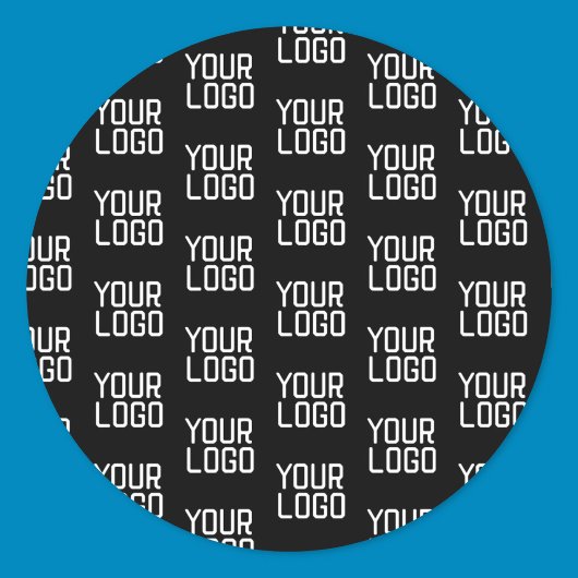 Hinzufügen eines Musters für wiederholte Logowiede Runder Aufkleber