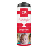 Hinzufügen eines Namens-Fotos-Initialen mit Onkel- Thermosbecher (Vorderseite)