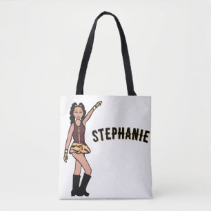 Hinzufügen eines Namens Maroon Tiger Style #4 Tasche