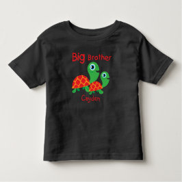 Hinzufügen eines Namens Personalisiert Turtles Big Kleinkind T-shirt