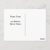 Hinzufügen eines Namensänderungs-Text-Man-Höhle-Ba Postkarte (Rückseite)