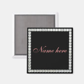 Hinzufügen eines Namensanpassbaren Diamanten Magnet (Vorderseite/Rückseite)