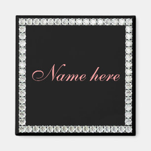 Hinzufügen eines Namensanpassbaren Diamanten Magnet