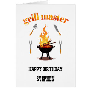 Hinzufügen eines Namensgrillmeisters zum Geburtsta