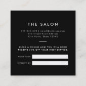 Hinzufügen eines neuen Logos mit moderner, bearbei Empfehlungskarte (Rückseite)