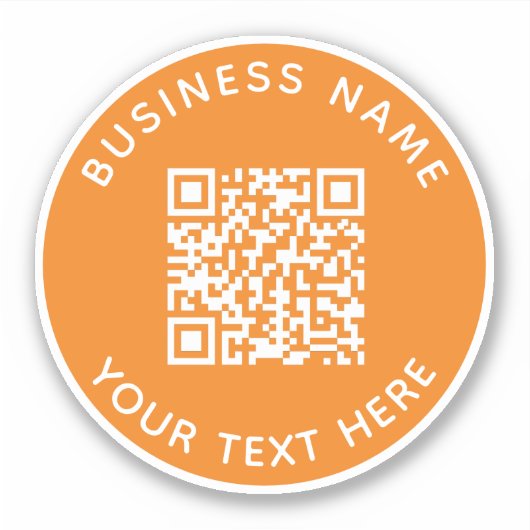 Hinzufügen eines QR-Code-Textscans Minimal Aufkleber (Vorderseite)