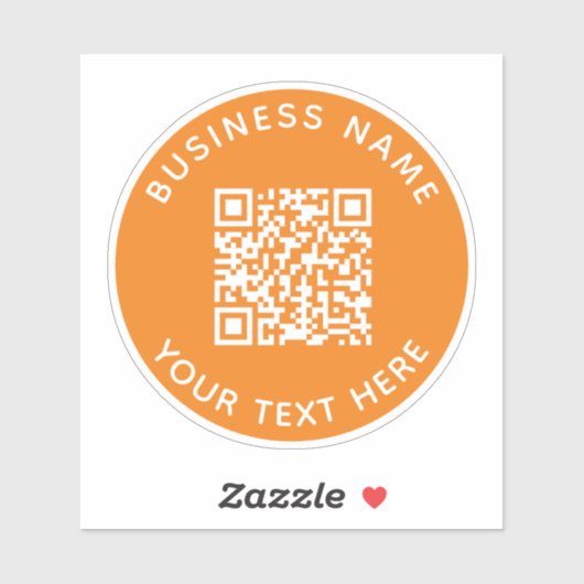 Hinzufügen eines QR-Code-Textscans Minimal Aufkleber (Blatt)