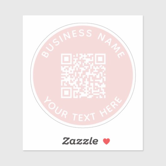 Hinzufügen eines QR-Code-Textscans Minimal Aufkleber (Blatt)