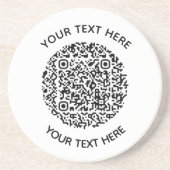 Hinzufügen eines QR-Code-Textscans Minimal Getränkeuntersetzer (Vorne)