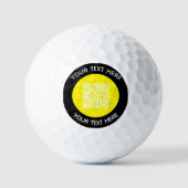 Hinzufügen eines QR-Code-Textscans Minimal Golfball (Vorderseite)