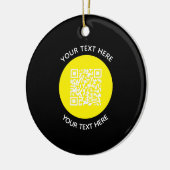 Hinzufügen eines QR-Code-Textscans Minimal Keramik Ornament (Links)