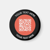 Hinzufügen eines QR-Code-Textscans Minimal Magnet (Vorne)