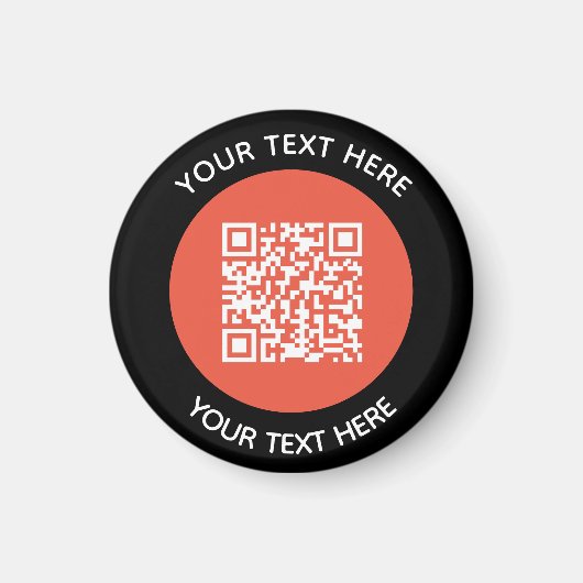 Hinzufügen eines QR-Code-Textscans Minimal Magnet (Vorne)