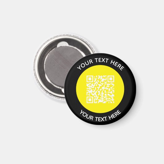 Hinzufügen eines QR-Code-Textscans Minimal Magnet (Vorderseite/Rückseite)