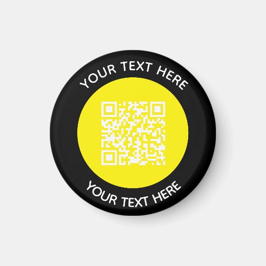 Hinzufügen eines QR-Code-Textscans Minimal Magnet (Vorne)