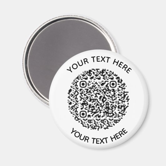 Hinzufügen eines QR-Code-Textscans Minimal Magnet (Vorderseite/Rückseite)