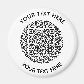 Hinzufügen eines QR-Code-Textscans Minimal Magnet (Vorne)