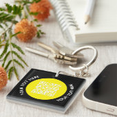 Hinzufügen eines QR-Code-Textscans Minimal Schlüsselanhänger (Vorderseite rechts)