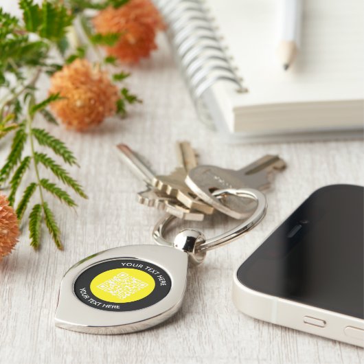 Hinzufügen eines QR-Code-Textscans Minimal Schlüsselanhänger (Seite)