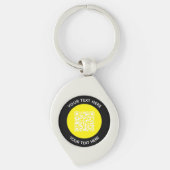 Hinzufügen eines QR-Code-Textscans Minimal Schlüsselanhänger (Vorderseite)