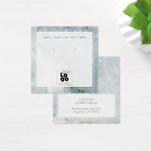 Hinzufügen eines QUartz-Glitzer Crystal Earring Di (Schreibtisch)