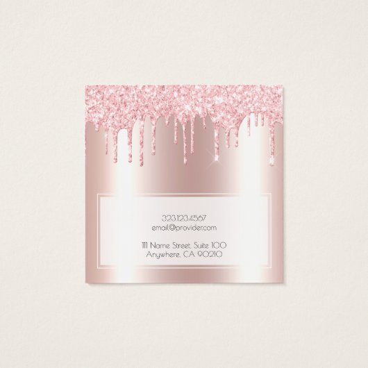 Hinzufügen eines rosa Glitzer-Logo-Tropfens mit Gr (Rückseite)