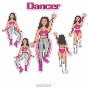 Hinzufügen eines rosa Silver Dancers #2 Aufkleber