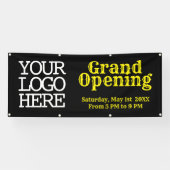 Hinzufügen eines schwarz-gelben Banners zum Öffnen Banner (Horizontal)