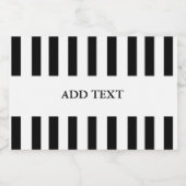 Hinzufügen eines Schwarz/Weiß-Textes Alkoholflaschenetikett (Einzelnes Label)