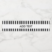 Hinzufügen eines Schwarz/Weiß-Textes Wasserflaschenetikett (Einzelnes Label)