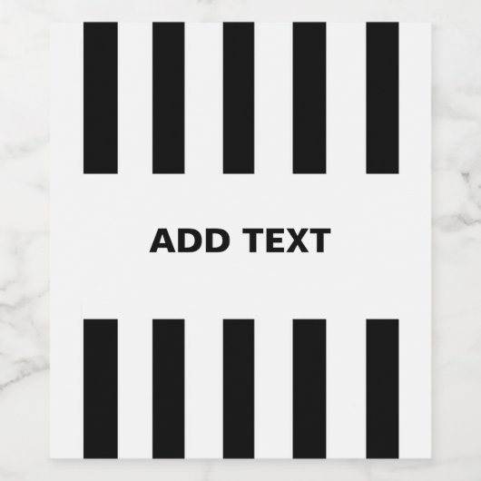 Hinzufügen eines Schwarz/Weiß-Textes Weinetikett (Einzelnes Label)