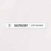 Hinzufügen eines schwarzen Grenz- und Zeilenproduk Etiketten (Design 1)