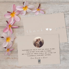 Hinzufügen Foto Modernes Skript Rustic Taupe Viele Folien Feiertagskarte