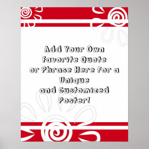 Hinzufügen Ihrer benutzerdefinierten Stripes-Blume Poster