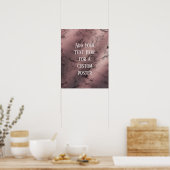 Hinzufügen Ihrer benutzerdefinierten Text-Rose Gol Poster (Küche)