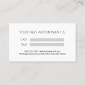 Hinzufügen Ihrer Beruflichen, weißen Logokarte Visitenkarte (Rückseite)