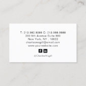 Hinzufügen Ihrer Geschäftskarte für das Logo "Cust Visitenkarte (Rückseite)