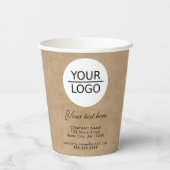 Hinzufügen Ihrer Logo-benutzerdefinierten Text-Wer Pappbecher (Rückseite)