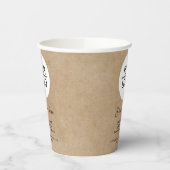 Hinzufügen Ihrer Logo-benutzerdefinierten Text-Wer Pappbecher (Links)
