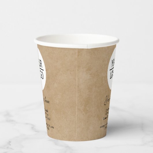 Hinzufügen Ihrer Logo-benutzerdefinierten Text-Wer Pappbecher (Rechts)